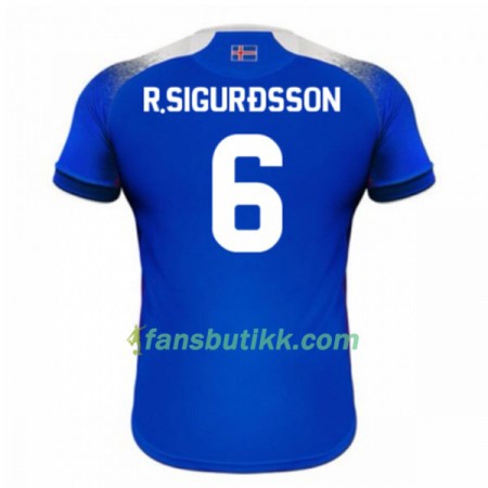 Fotball-VM 2018 Island drakt R.Sigurdsson 6 Hjemmetrøye